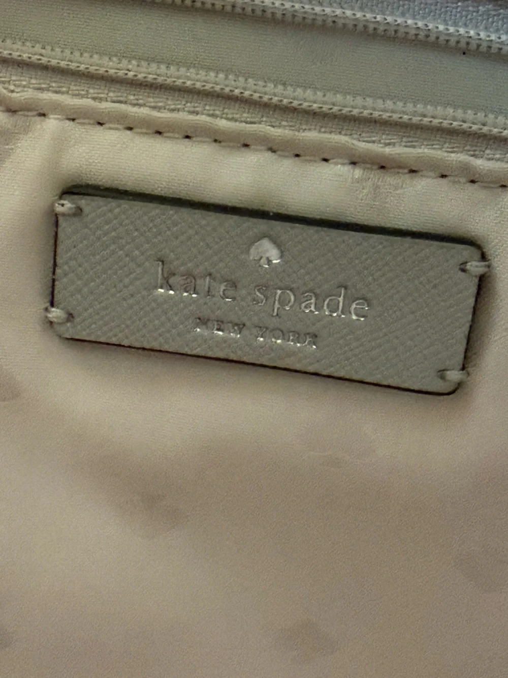 Kate Spade Saffiano Leather Platinum Dana Tote